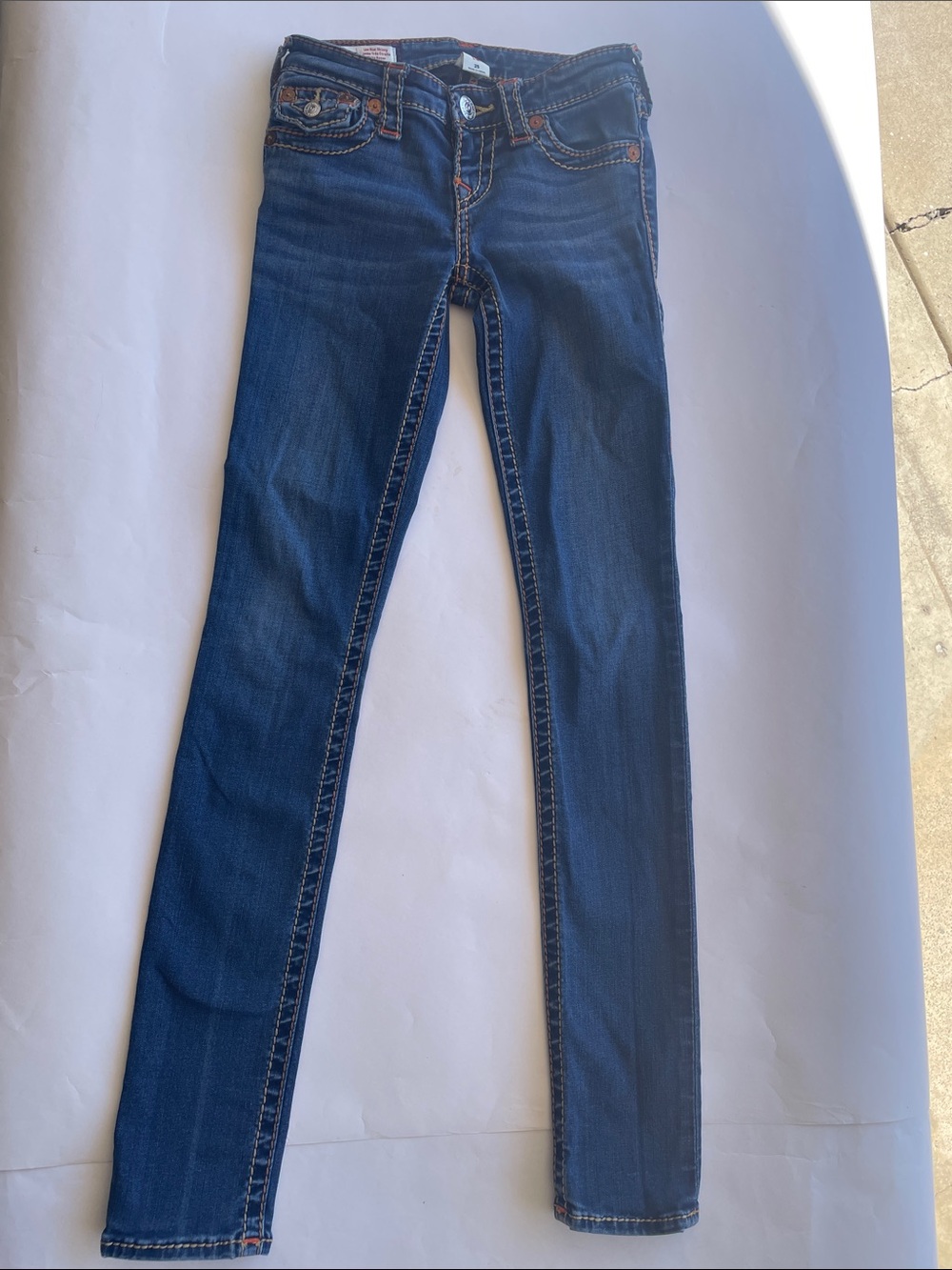 True Religion Slim Fit Dark Blue Skinny Jeans